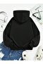 Pocket Floral Printed Hooded Sweatshirt Oversize Wide Fit - 2