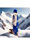 Plush, Soft Men's and Women's Hand-Knitted Scarf Shawl - 6