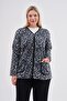 Black Gray Leopard Mom Cardigan Fleece - 8