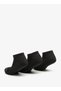 Unisex 1/2 Terry No Show Sports Socks - Sports Socks - Set of 3, S 111102 B-010 - 3