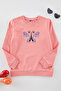Salmon Printed Cotton Knitted Sweatshirt Tkdaw25Sw00011 - 2
