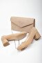 Women's Classic Short Stiletto and Bag Set Tan Suede