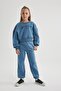 Girl's Thick Fabric Soft Fleece Sweatshirt and Sweatpants 2-Piece Set B5644A823Wn