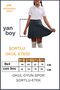 Girl's School Skirt Anthracite/Grey High Waist Skirt with Shorts Inside School-Play-Sports-Event Skirt - 2