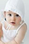 Şile Cloth Baby White Bonnet Frilly Muslin Hat - 2