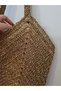 Gold Straw Colored Large Handle Beach Bag Hand Knitted - 4