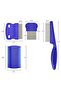Lice Comb Set Cat Flea Comb Brush Cat Hair Collection Lice Shampoo Flea Powder - 2
