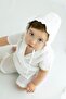 Şile Cloth Baby White Bonnet Frilly Muslin Hat - 3