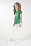 Printed Girl's Short Sleeve T-shirt - 3