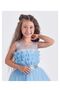 Girl's Ruffled Evening Dress Graduation Gown - 3