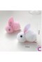 Set of 2 Plush Rabbit Hair Clips Purple - Children's Hair Accessory Soft Clip-On Side Hair Clips - 4