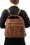Delilah Multi-Purpose Tan Women's Backpack and Shoulder Bag Size 36x43 - 3