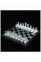 Premium Luxury Glass Chess Set - Transparent Frosted Gems, Elite Design, Custom Production Luxury Collection Set - 7