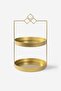 2-Tier Gold Metal Organizer - Multi-Purpose Organizer - Luna Prizma Triple