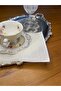 كتان إكرو مطرز 6 قطع مربعة من منديل تقديم الكوكتيل مناسب لمعالجة الإيتامين - 3