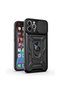 حافظة متوافقة مع هاتف Iphone 13 Pro Max مع حماية للكاميرا وحلقة منزلقة وحماية إضافية