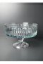 Footed Cut Crystal Glass Handmade Salad Presentation Bowl - Fruit Bowl