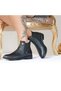 US Polo AssnWomen's Black Color Simple Stylish Laceless Boots with Elastic Sides Ilena - 4