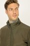 Men's Khaki Windproof Ultra Light Stand Collar Black Sports Coat - 6