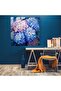 Hydrengea Mosaic Glass Print - Hydrangea, Hydrangea, Pixelated Composition, Glass Wall Art - 2