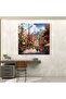 Live Village Square Glass Painting - Village, Live, Home Decor, Glass Wall Art - 2