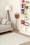 Ria Viscose Woven Carpet Curly Plush Post Non-Slip Base Washable Light Cream Entrance Carpet 1510 - 4