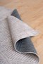 Ria Viscose Woven Carpet Plush Post Non-Slip Base Washable Gray Kitchen Carpet 1511 - 6