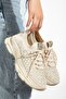Shine Triko Beige Stone Daily Comfortable Women's Sports Shoes Sneaker - 3
