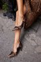 Elena Women's Leopard Buckle Detail Heel Shoes - 6
