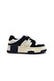 Genuine Leather Black Beige Women's Sneaker Sports Shoes