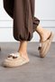 Comfortable Winter Brown Women's Slippers Home Slippers Gift Dowry Slippers Guest Slippers