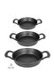 Thermo Base, Cast Granite, 3-Piece Frying Pan Set. 18 cm, 20 cm, 22 cm. Cast Granite Skillet and Frying Pan Set.