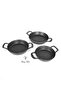 Thermo Base, Cast Granite, 3-Piece Frying Pan Set. 18 cm, 20 cm, 22 cm. Cast Granite Skillet and Frying Pan Set. - 7