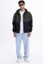 Men's Khaki-Black Two Color Lined Water Resistant Hooded Pocket Raincoat-Windbreaker - 4
