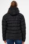 Women's Black Fiber Windproof Hooded Puffer Sports Winter Coat - 8