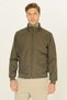 Men's Khaki Windproof Ultra Light Stand Collar Black Sports Coat - 4