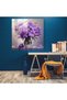 Purple Flower Bouquet Glass Print - Purple, Glass Wall Art, Glass Print, Modern Art - 3