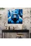 Gorilla Minimalist Glass Painting - Gorilla, Modern Art, Wall Decoration, Clear Lines - 4