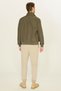 Men's Khaki Windproof Ultra Light Stand Collar Black Sports Coat - 7