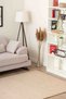 Opal Viscose Woven Carpet Curly Plush Non-Slip Base Washable Beige Kitchen Carpet 1651 - 4