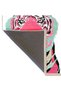 Pearl Collection Pink and Blue Detailed Tiger Pattern Woven Base Modern Decorative Carpet Inci31 - 5