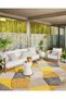 Pearl Collection Multicolor Geometric Patterned Woven Base Modern Decorative Carpet Inci35 - 3