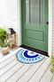 Nazar Bead Printed Non-Slip Base Erasable Door Mat (40X60Cm) - 3