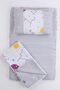 3-Piece Pique Muslin Bottom Opening Set - Blanket and Pillow - 5