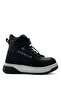 6088 Orthopedic 100% Genuine Leather Unisex Kids Black Boots