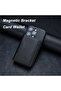 Magnetic 5 Compartment Standable Faux Leather Card Holder with Magsafe Feature - 5