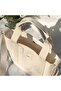 Canvas Snap-Buttoned Bag with Adjustable Crisscross Straps Women's Hand and Shoulder Bag U:30 W:35 D:10 Cm - 3