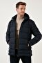 Water Repellent Slim Fit Cold and Wind Resistant Hooded Puffer Coat Men'S COAT 649005 - 8