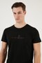 Printed Crew Neck 100% Cotton Slim Fit T Shirt Men's T SHIRT 541GET - 5