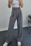 Women's High Waist Velcro Waist Palazzo Pants - 3